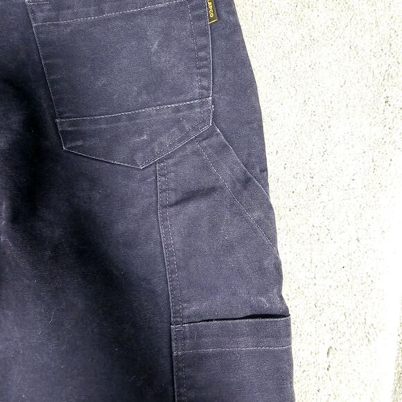 LAPCO Carpenter Jeans Men's‎ 38X Navy Work Pants Heavyweight Denim Outdoors - Picture 12 of 12
